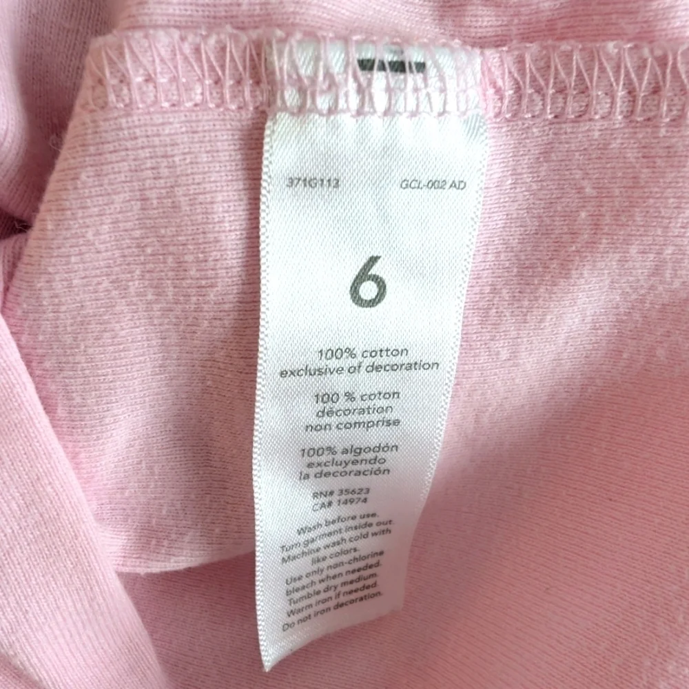 Carter's Girls Pink Ballerina Kids Pajamas COTTON Size 6
